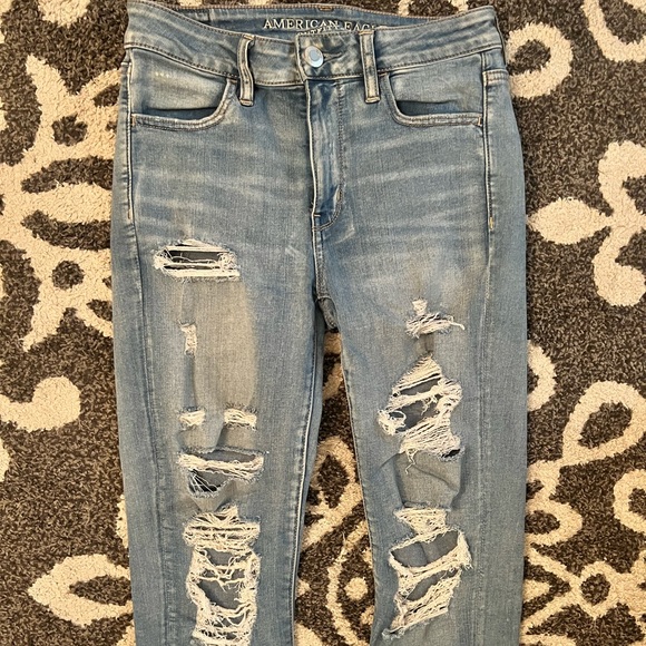 AE super stretch X skinny jeans - size 4 Long - Picture 2 of 6